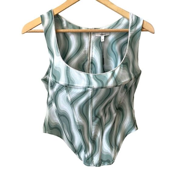 Miaou Campbell Corset Top in Swerve - Picture 3 of 8